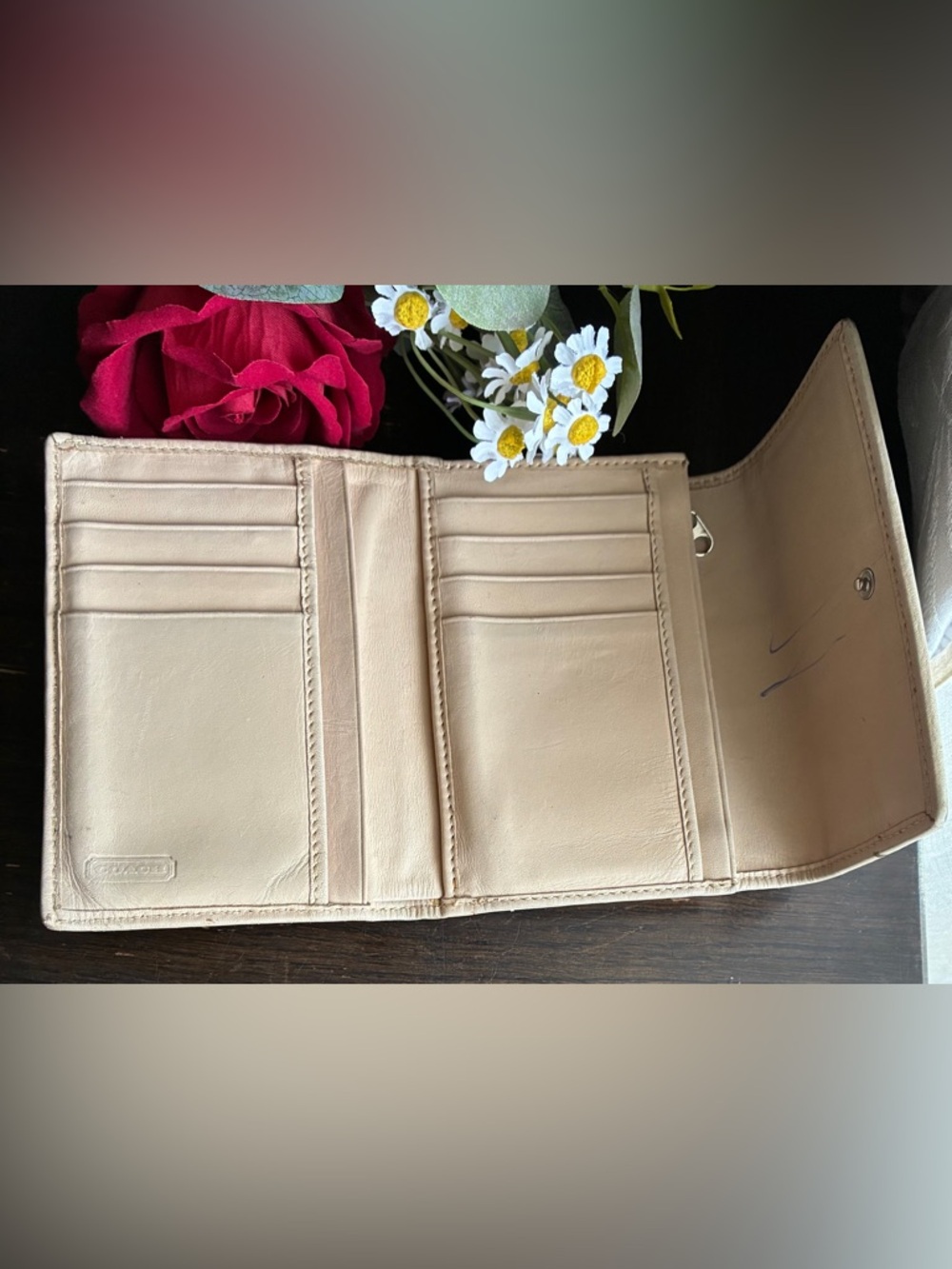Coach Brown/Tan Signature Canvas Bifold Wallet - Picture 6 of 10